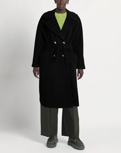 Woman Coat Black Size 2 Wool