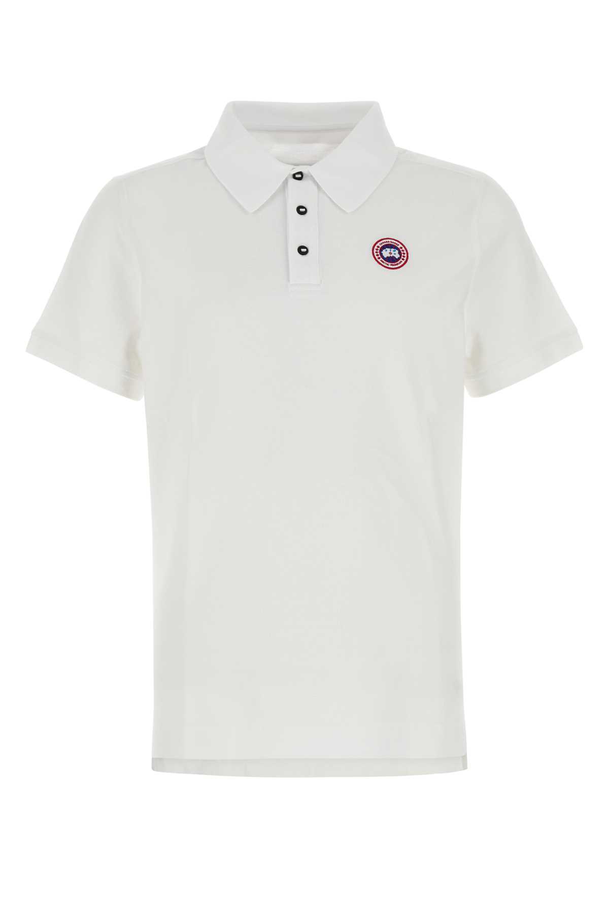 White Piquet Polo Shirt