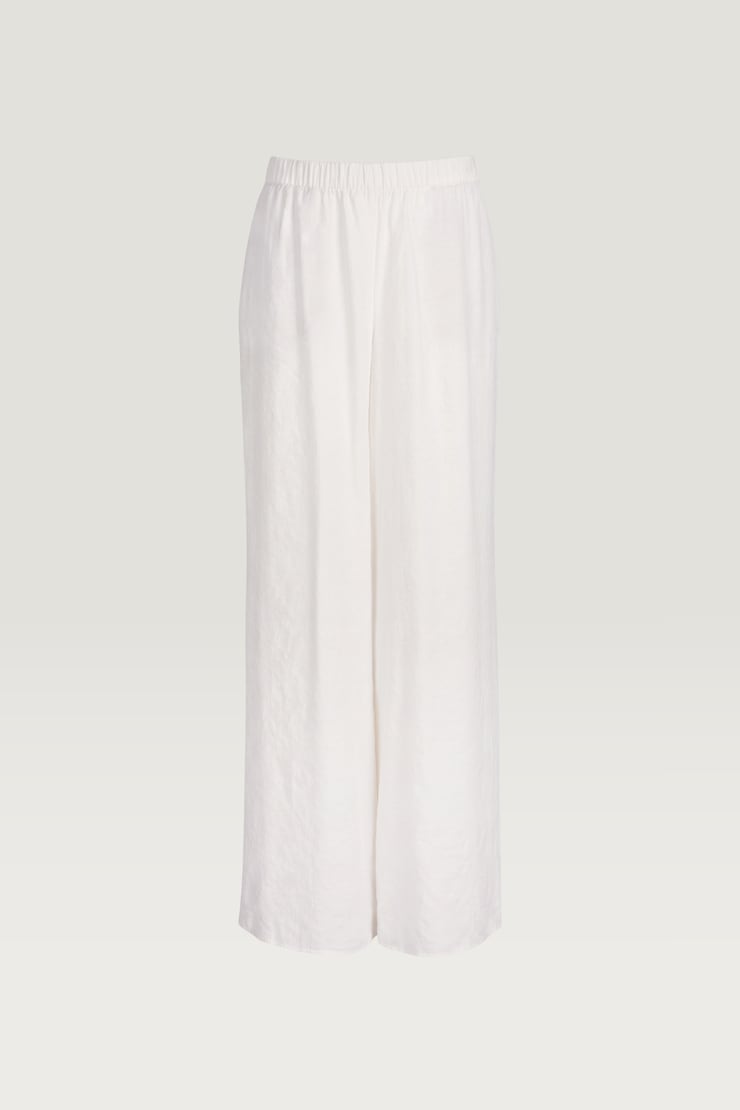 Priya Wide Leg Pants - White - Women Clothing