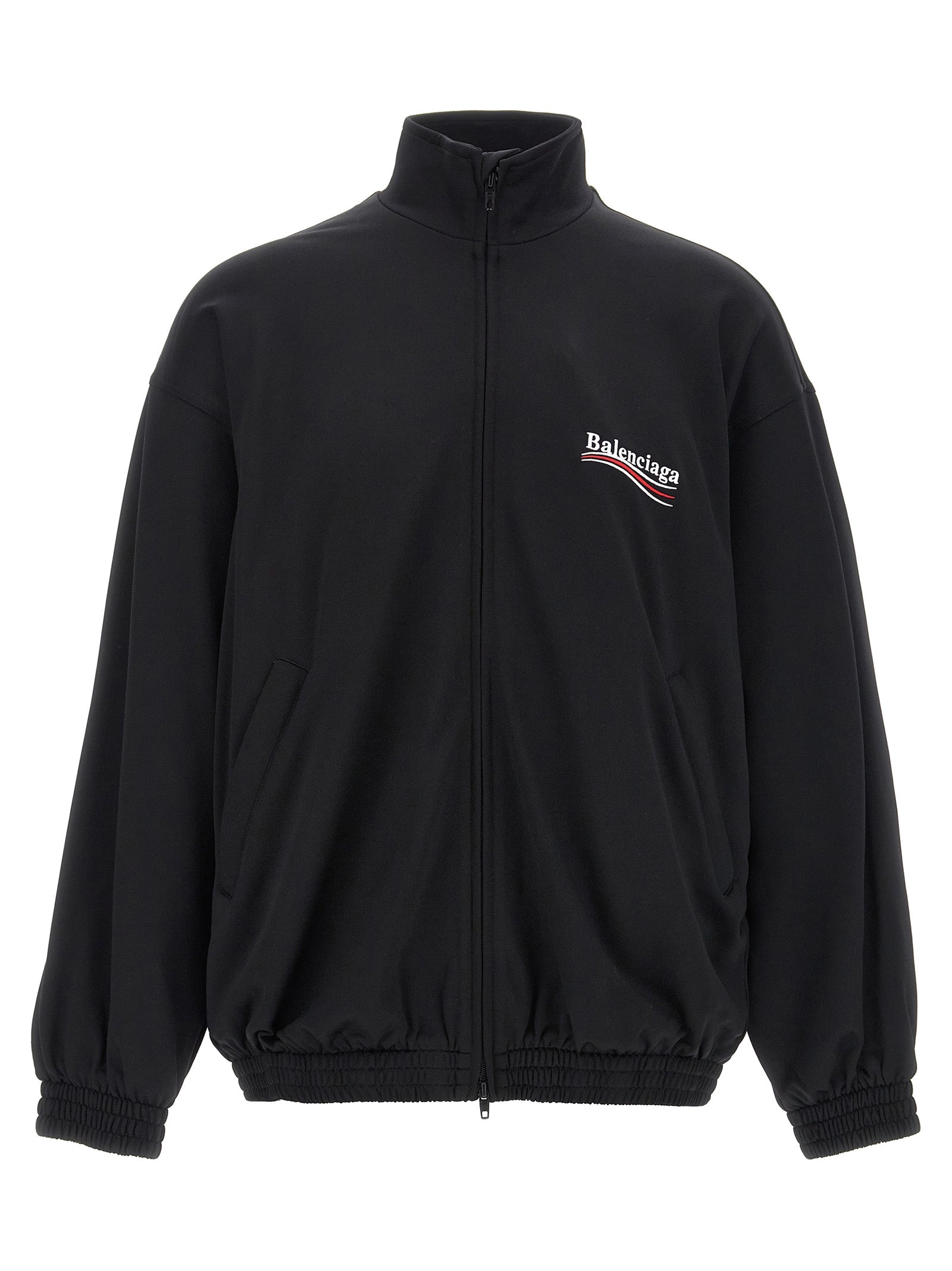 Logo-Embroidered Polyamide Jacket — Black