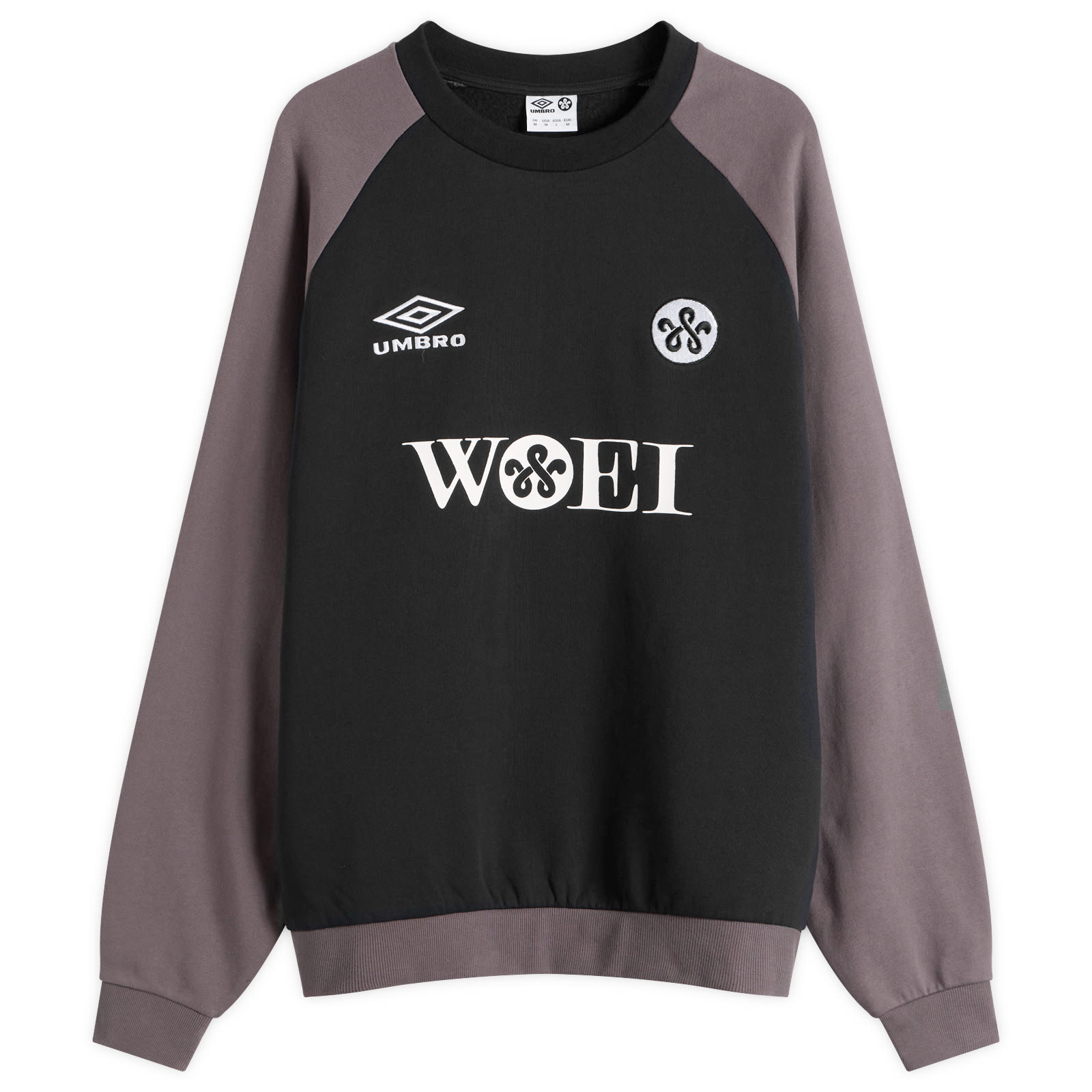 Men's x WOEI Crew Sweatshirt Black/Grey