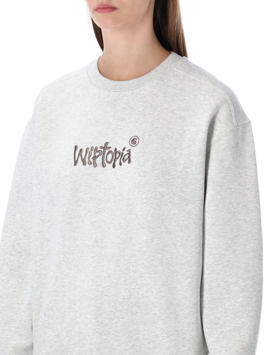 Light Grey Crew Neck Logo Sweatshirt
