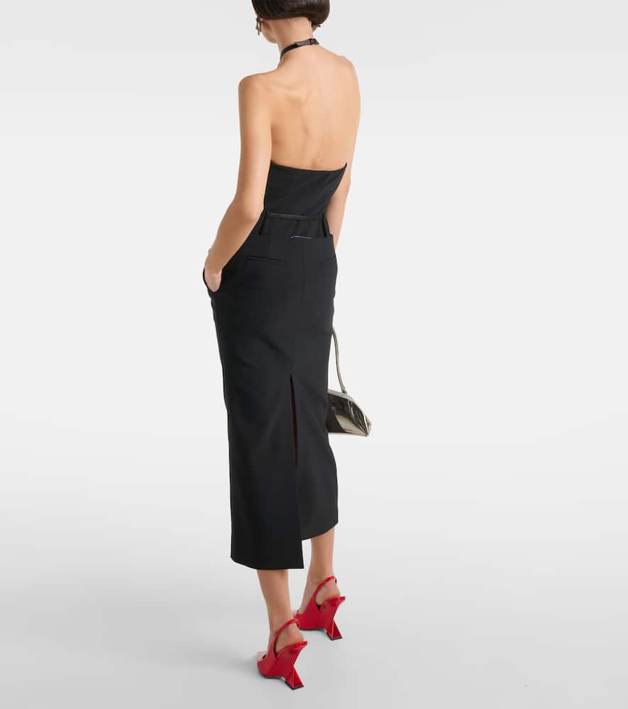 Cutout midi skirt