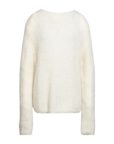 Man Sweater White Size S Mohair wool, Acrylic