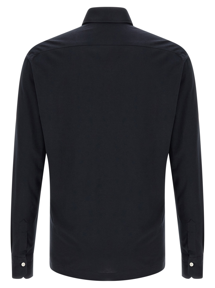 Kiton - positano long sleeve polo shirt collar