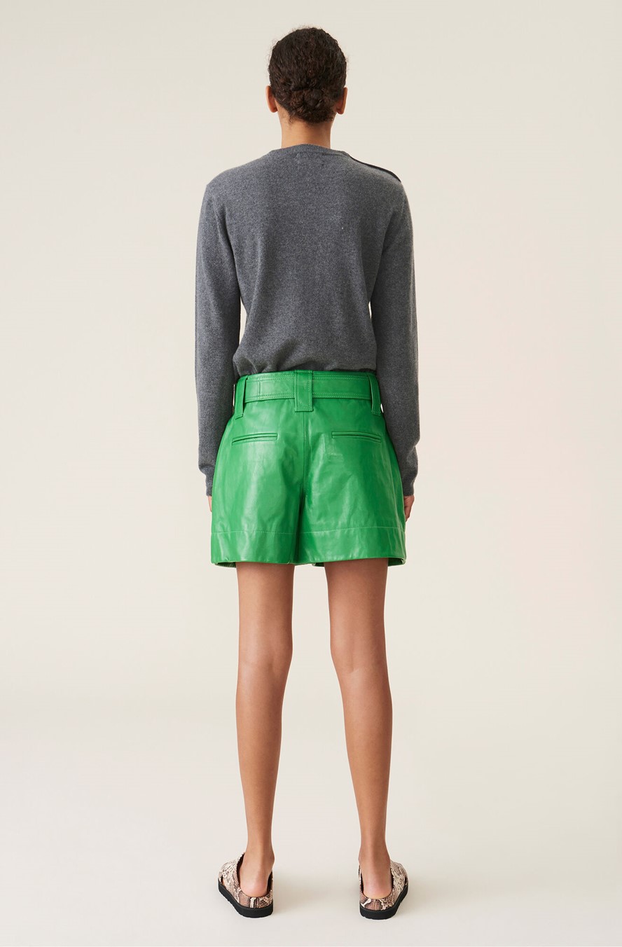 Crystal button long sleeve jumper - Grey