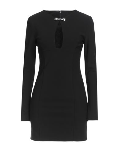 Woman Mini dress Black Size 2 Viscose, Polyamide, Elastane
