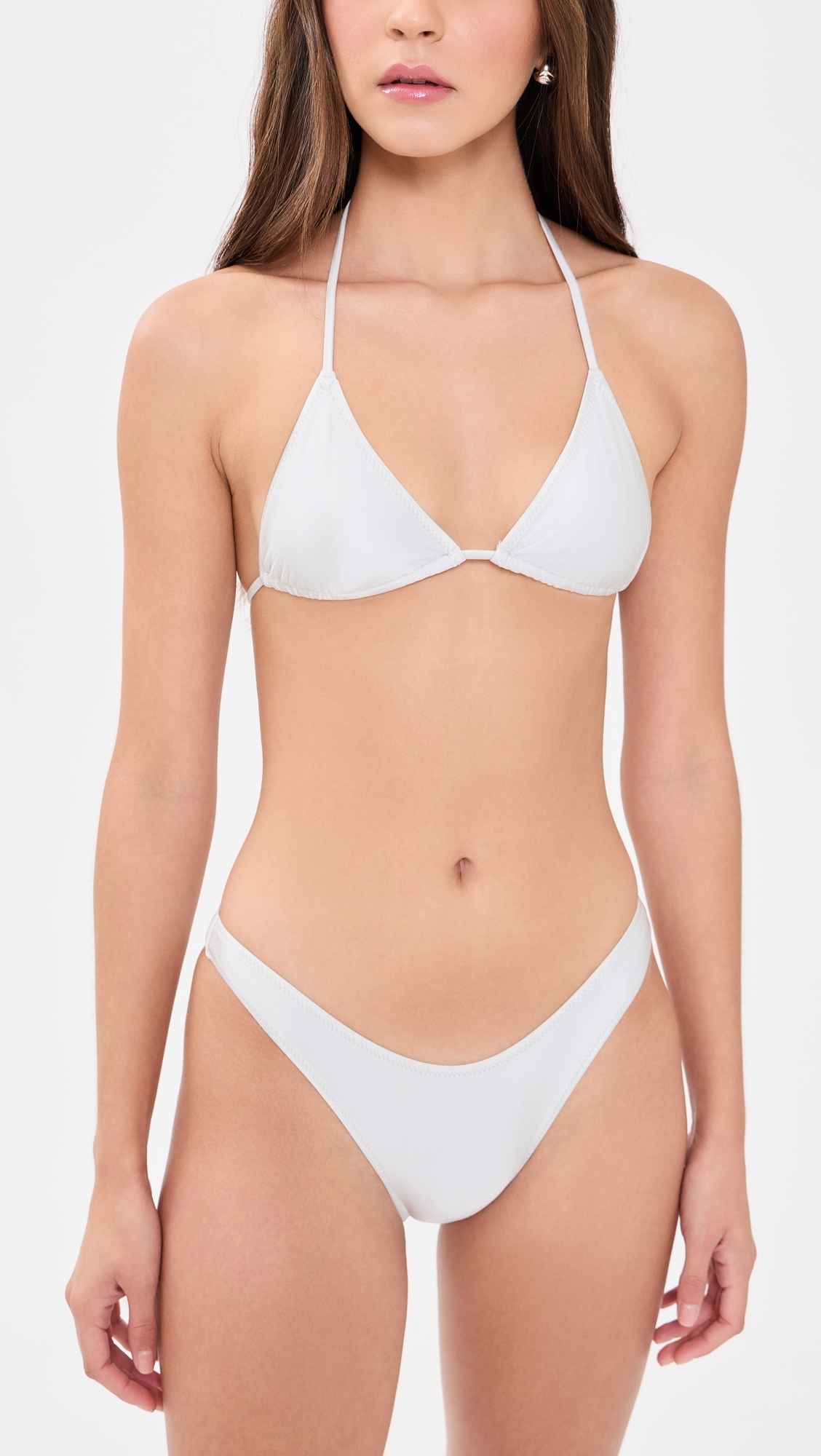 Nick Satin Bikini Top Moon