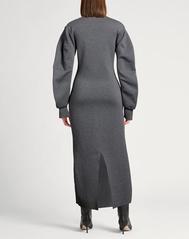 Woman Maxi dress Grey Size S Wool, Polyamide, Polyurethane