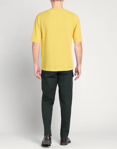 Man Sweater Yellow Size 38 Cotton, Polyamide