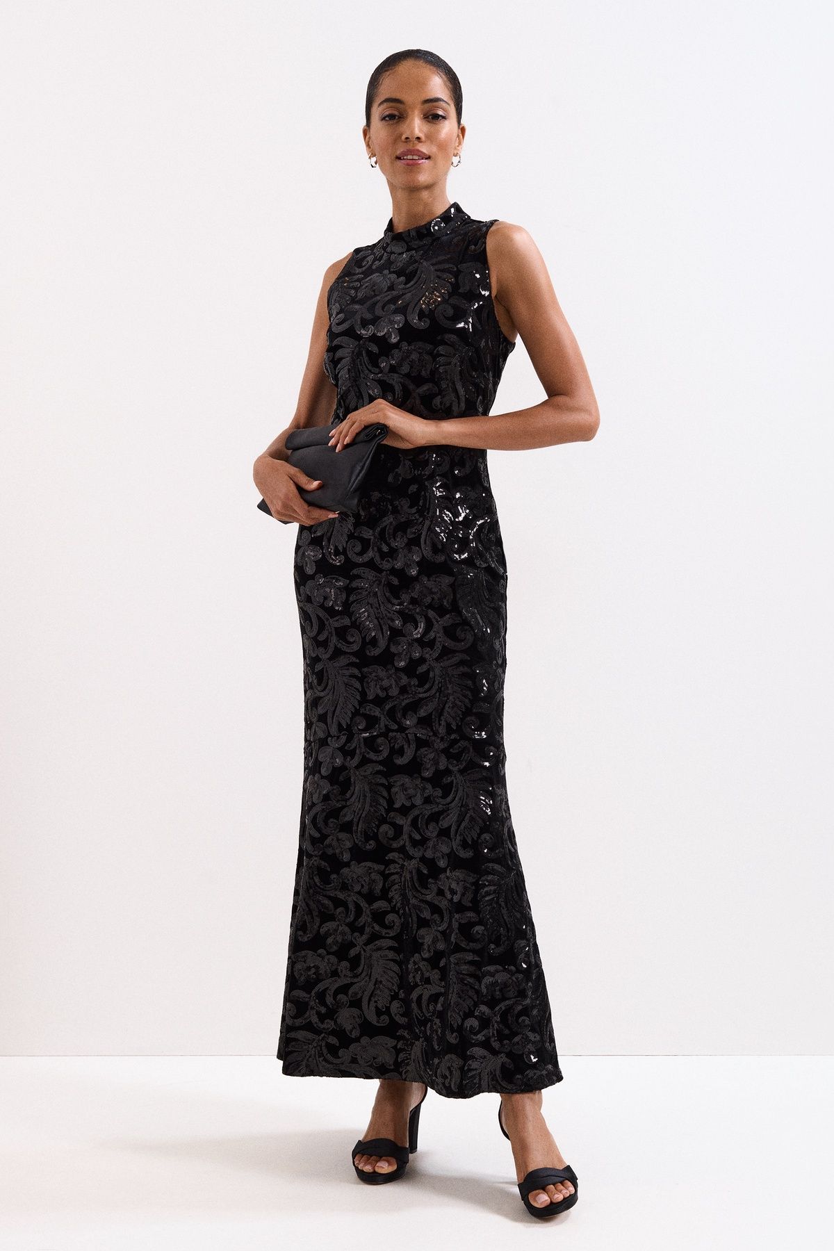 Phase Eight Women's Trudy Sequin Dress in Black