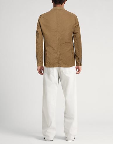 Patrizio Piscaglia Man Blazer Khaki Size 42 Cotton, Hemp
