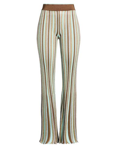 Woman Pants Turquoise Size 4 Viscose, Polyester, Polyamide, Metallic fiber