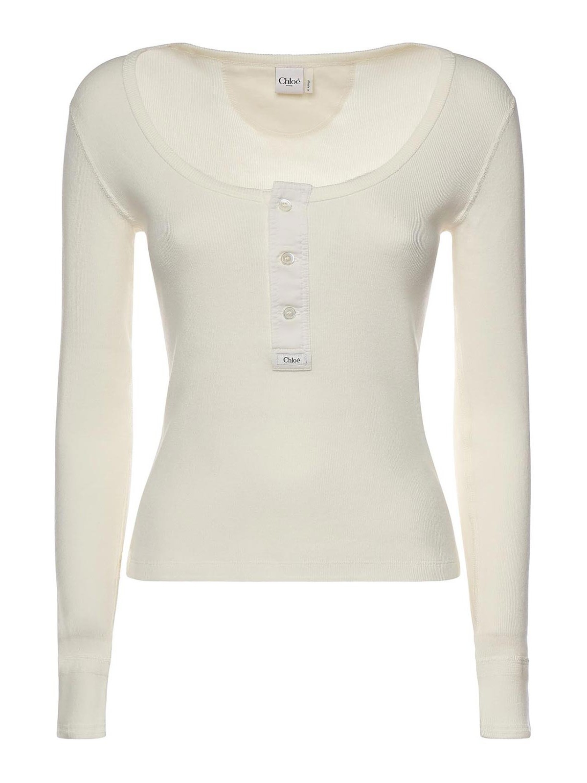Cotton Jersey Henley Shirt