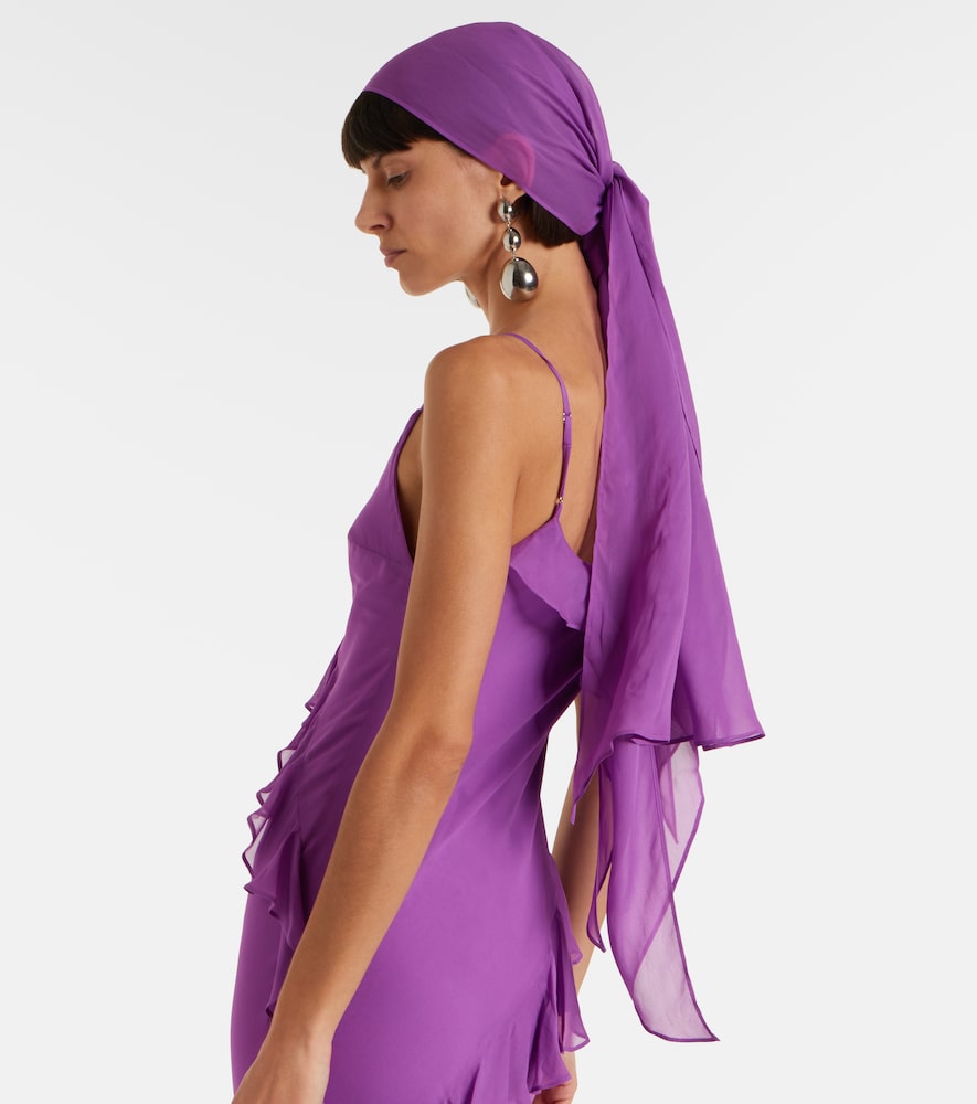 Mayara ruffled georgette gown