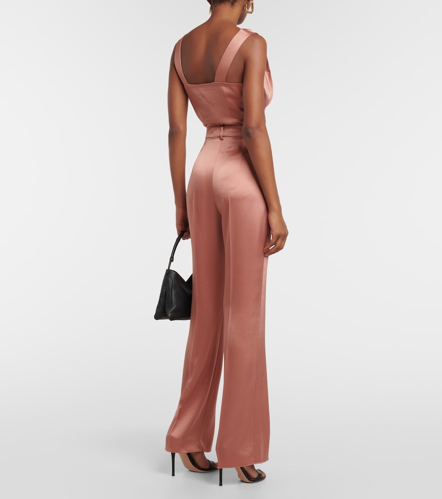 Nanushka Leena high-rise satin straight pants
