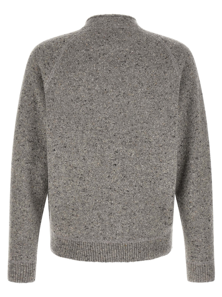 Grey V Neck Cardigan