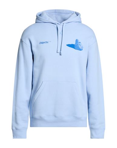 Man Sweatshirt Light blue Size L Cotton