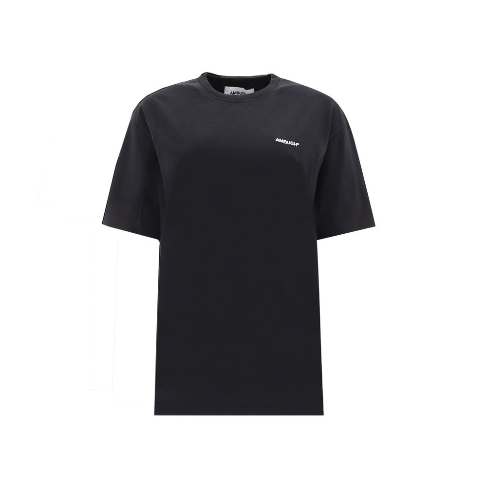 Logo-Embroidered Cotton T-Shirt — Black
