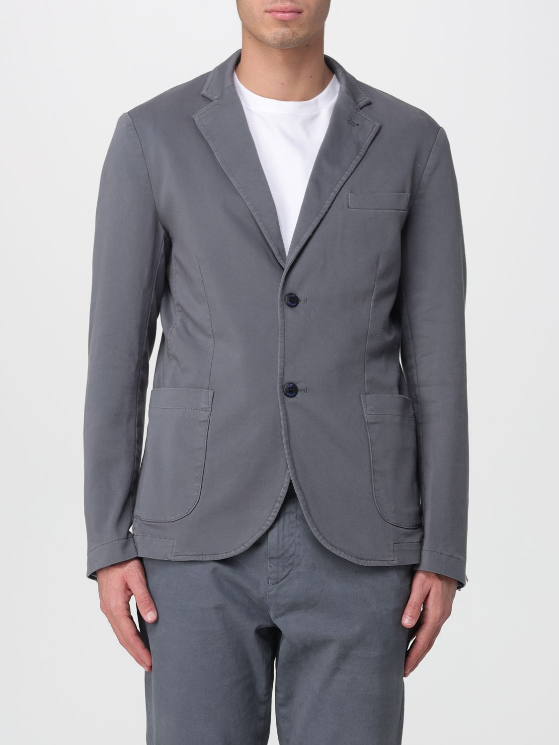 Blazer Men color Grey