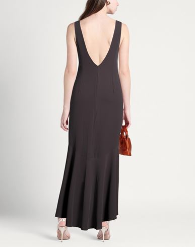 Woman Maxi dress Grey Size M Polyester, Elastane