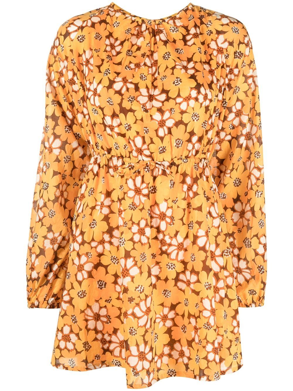 Li Reni floral print dress - Orange