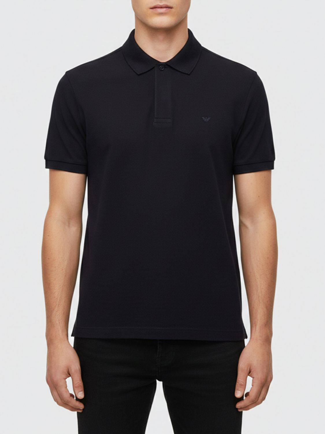 Polo Shirt Men color Black