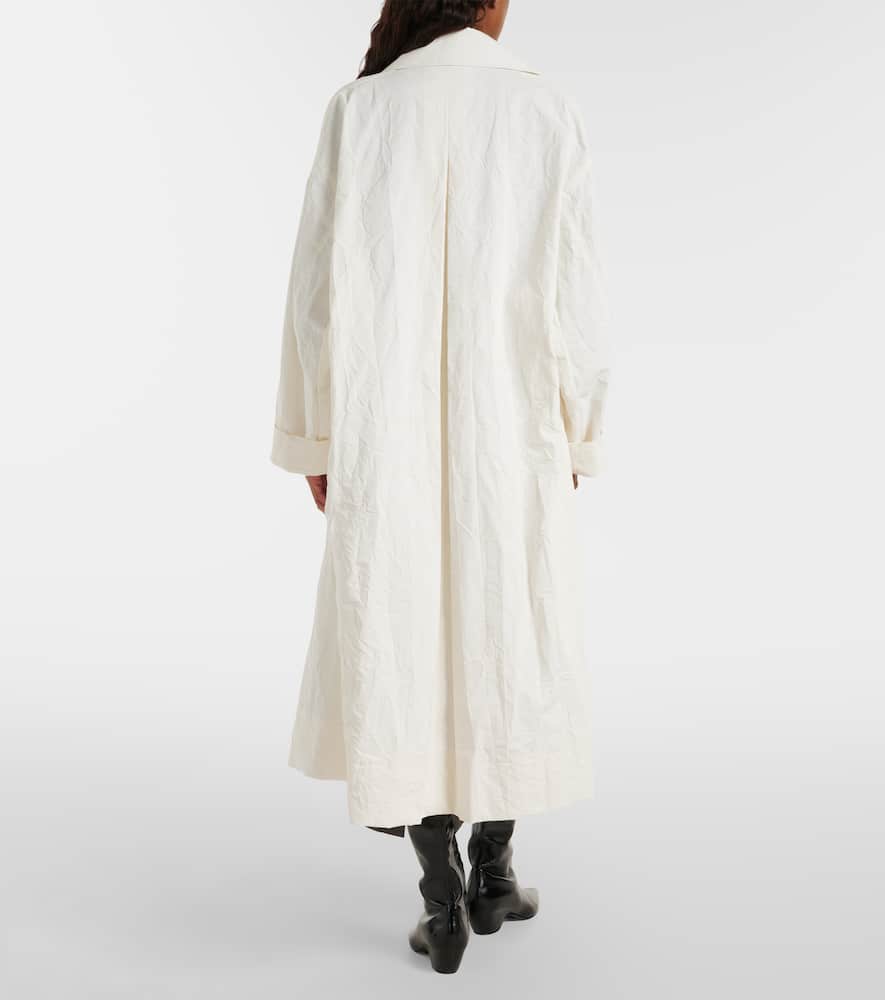 Róhe Oversized cotton and linen coat