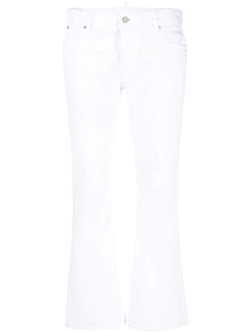 Bootcut cropped trousers