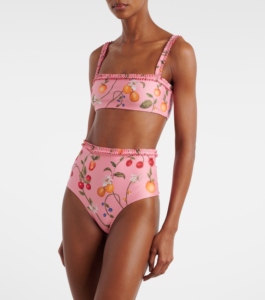 Olmo printed bikini top