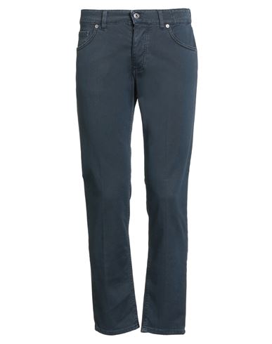 Man Pants Navy Size 30 Cotton, Elastane