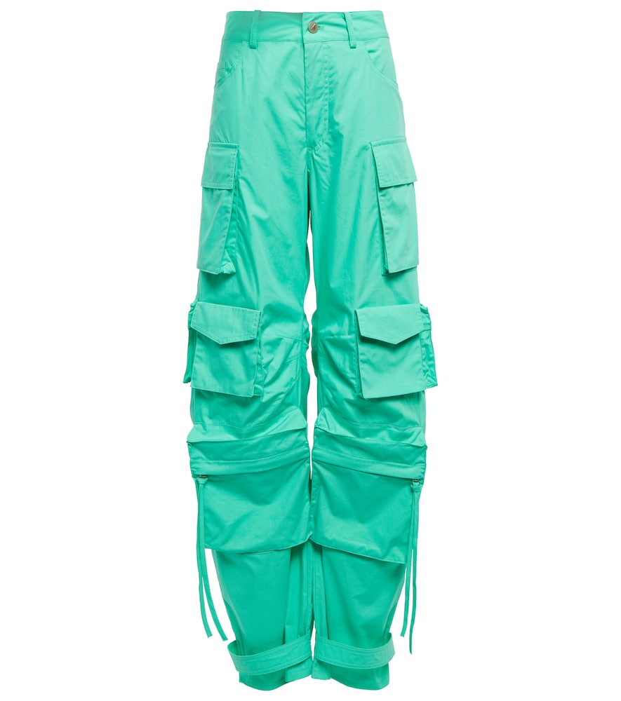 The Attico Fern cotton canvas cargo pants