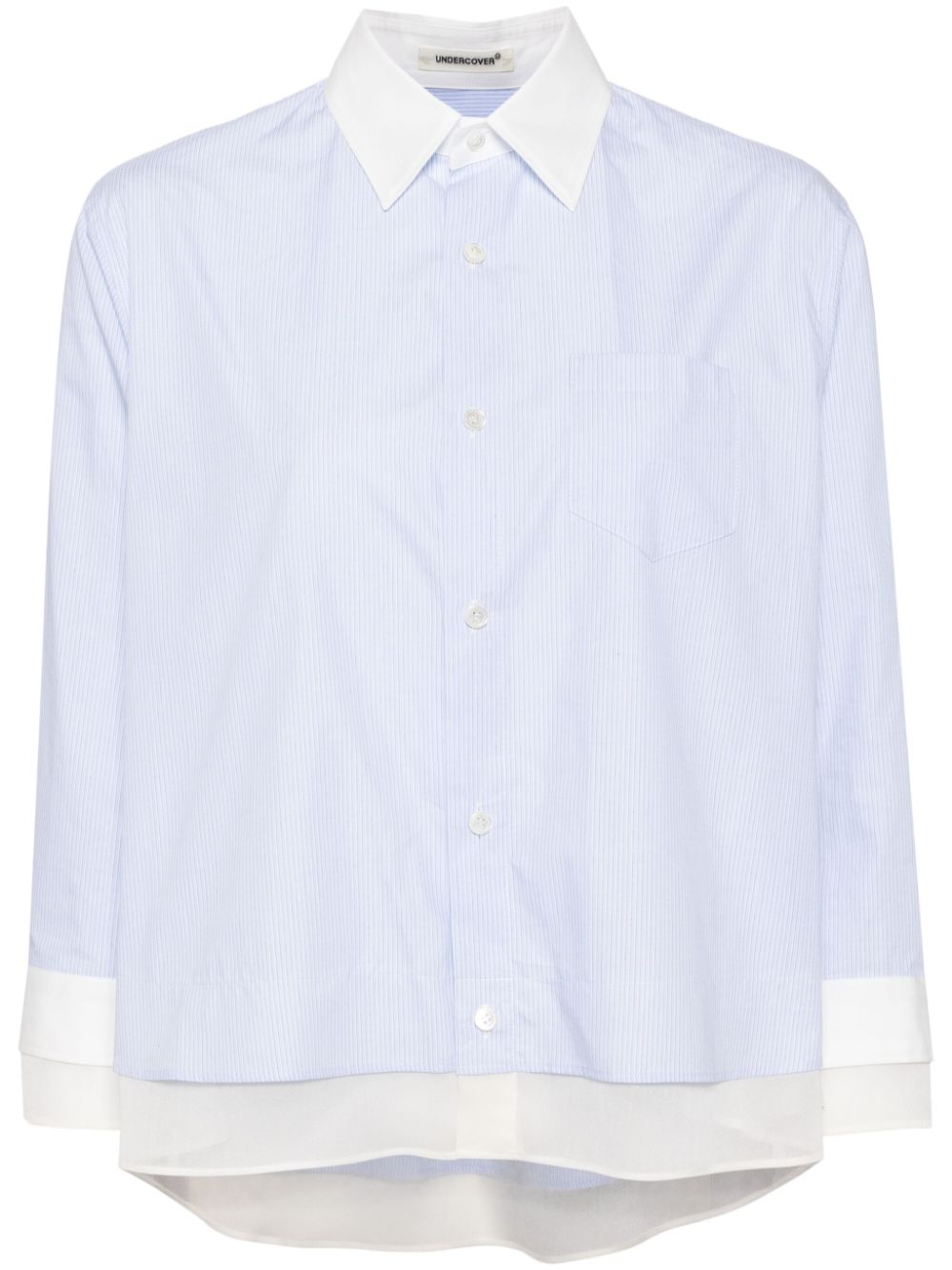 Striped Cotton Shirt - Blue
