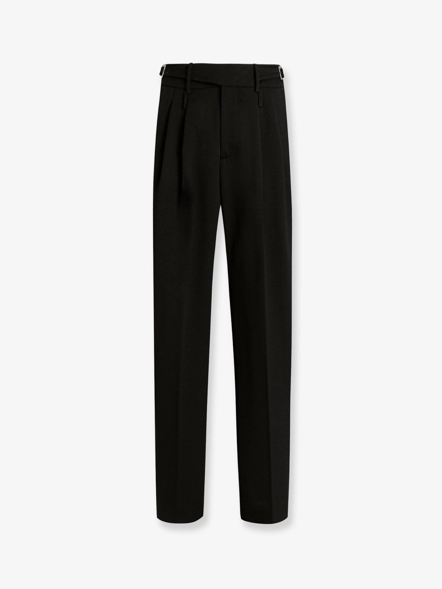 Virgin Wool Trousers — Black