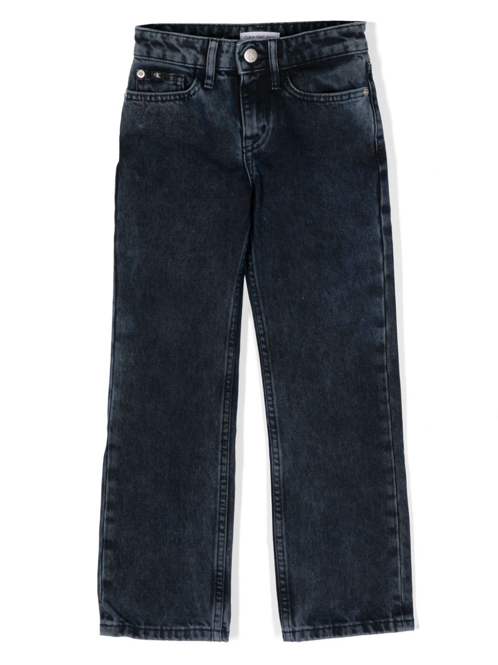 Logo-tag high-rise jeans - Blue