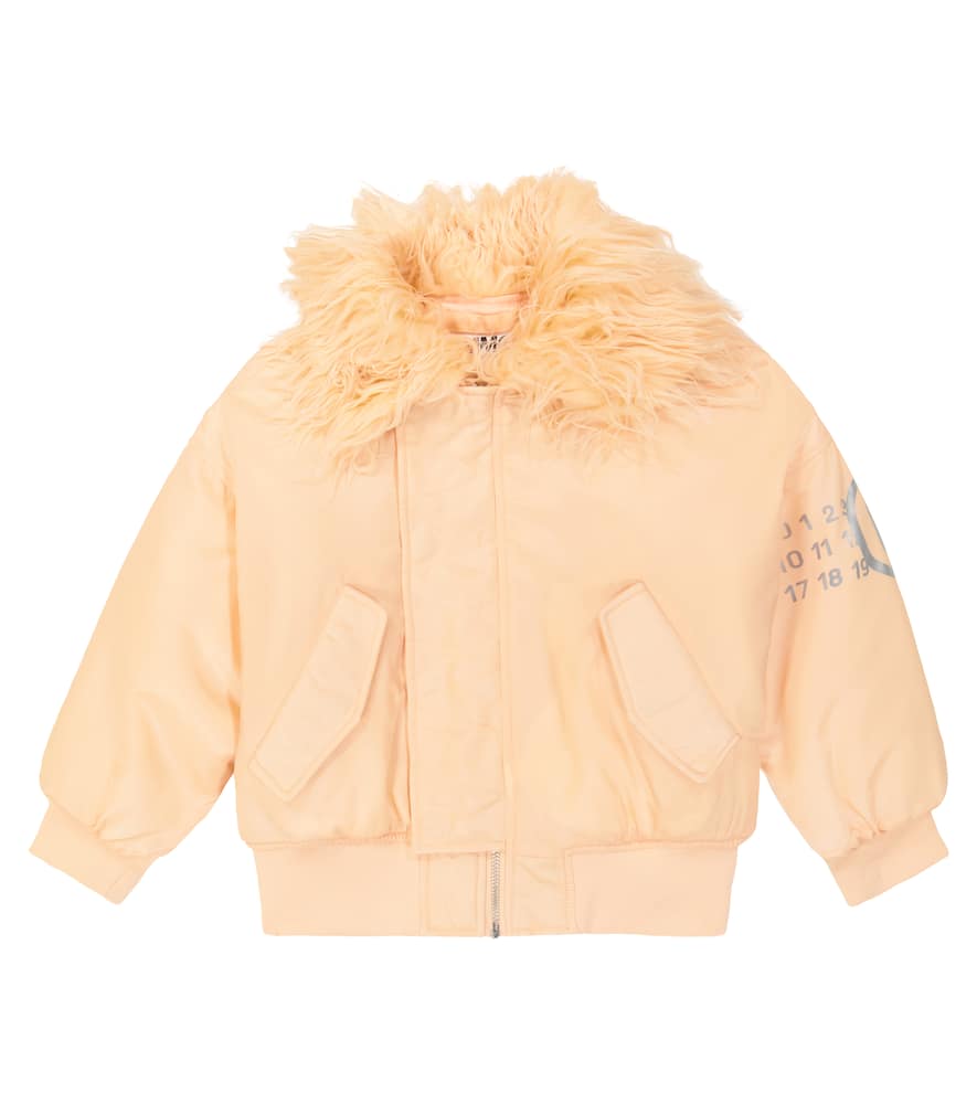 MM6 Maison Margiela Kids Padded twill bomber jacket
