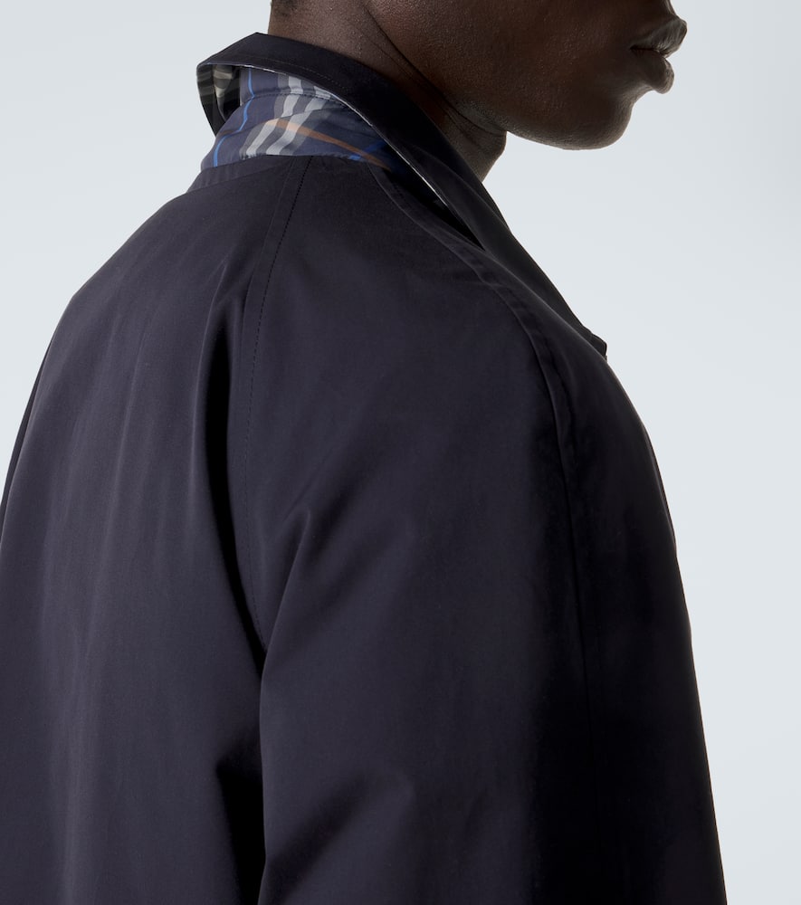 Check cotton blouson jacket