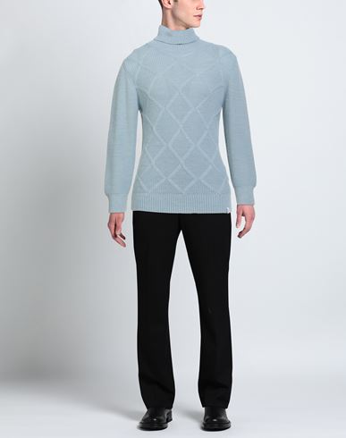 Man Turtleneck Sky blue Size XL Acrylic, Wool