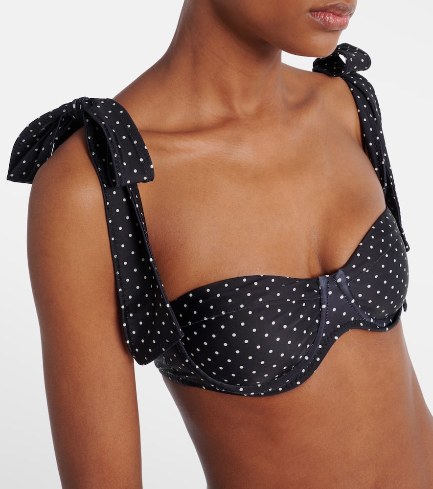 Same Lady polka-dot bikini top