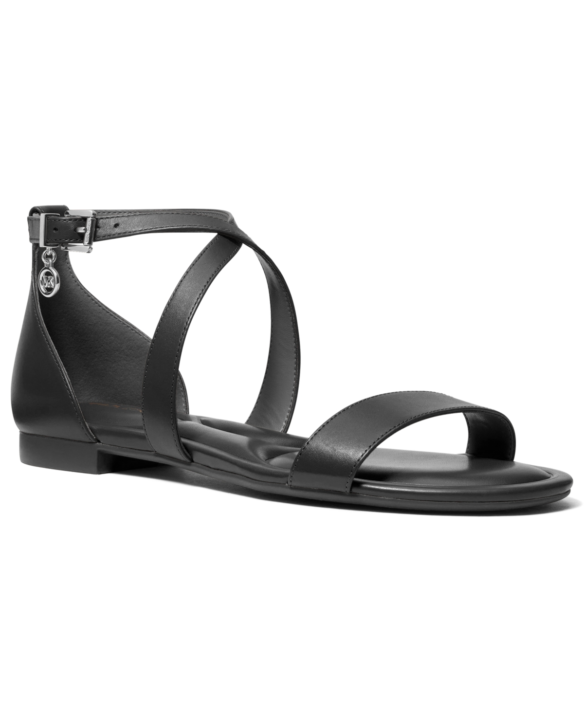 Women's Alexa Flex Buckle Flat Sandals - Black