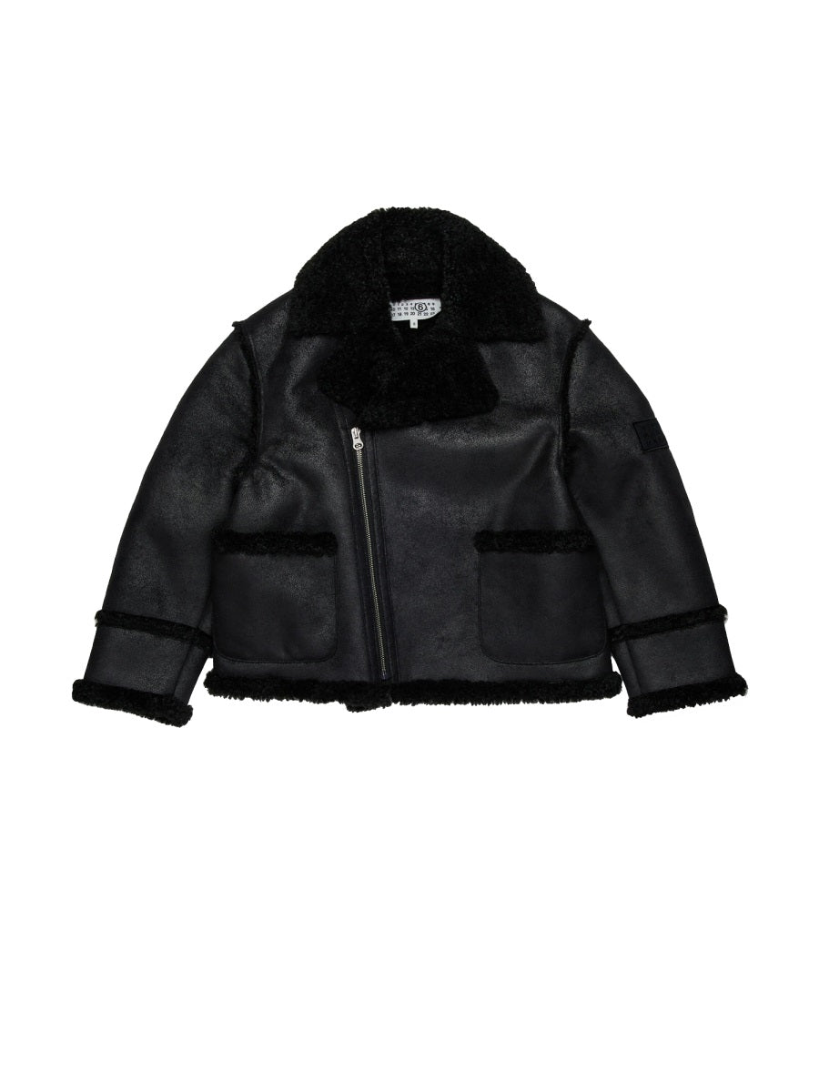 Shearling-type Jacket with Teddy Details