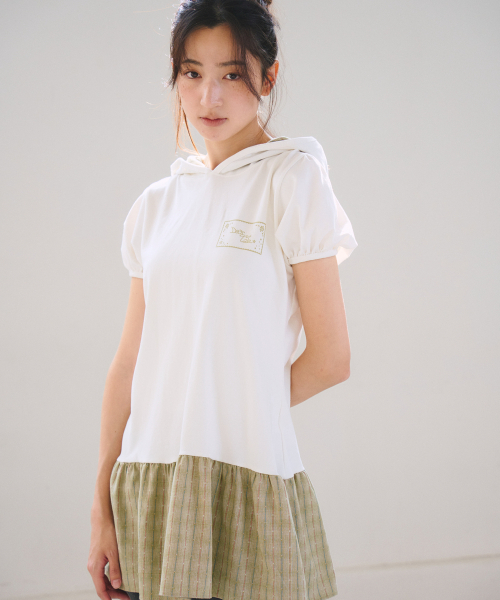 Panel Hooded Layered Dress