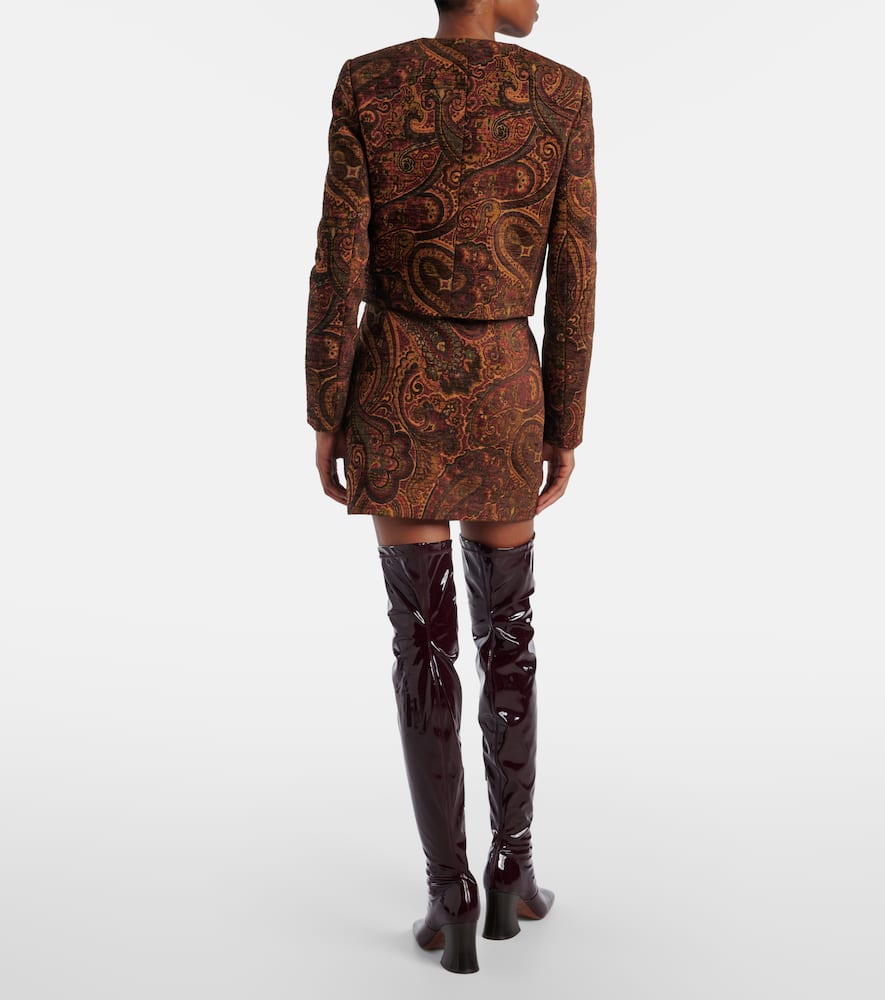 Chloé Paisley cropped jacquard jacket