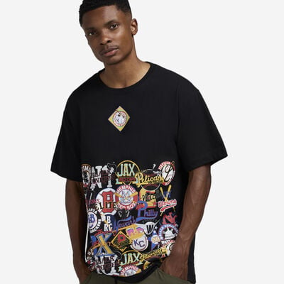 Men's NLB All Logos T-Shirt in Black