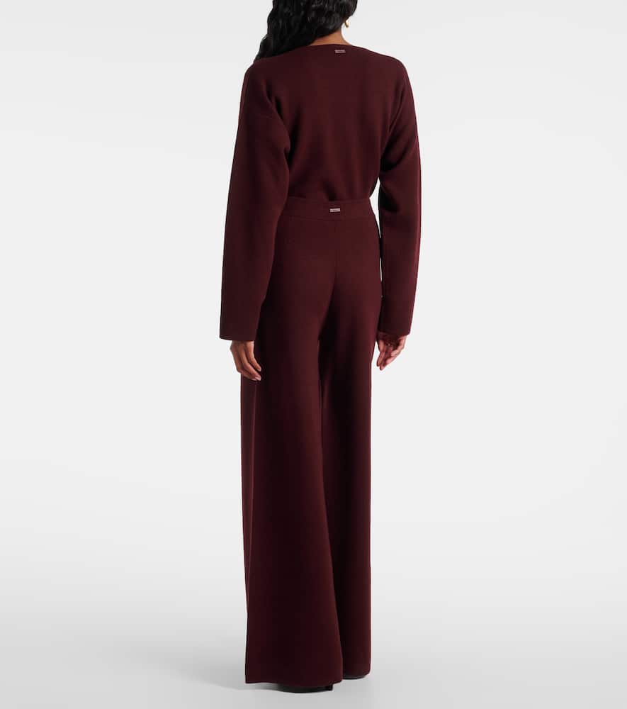 Judy wool and cashmere wide-leg pants