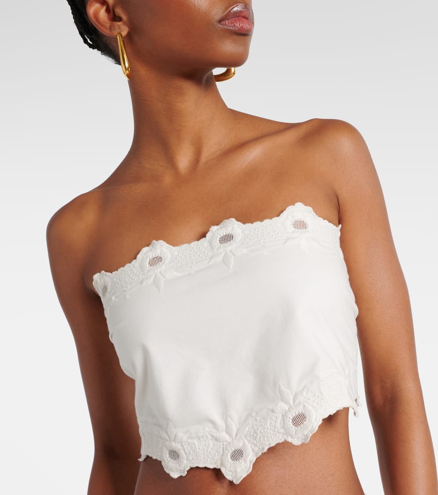 Antoinette embroidered cotton top