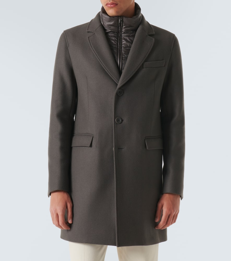 Wool-blend overcoat