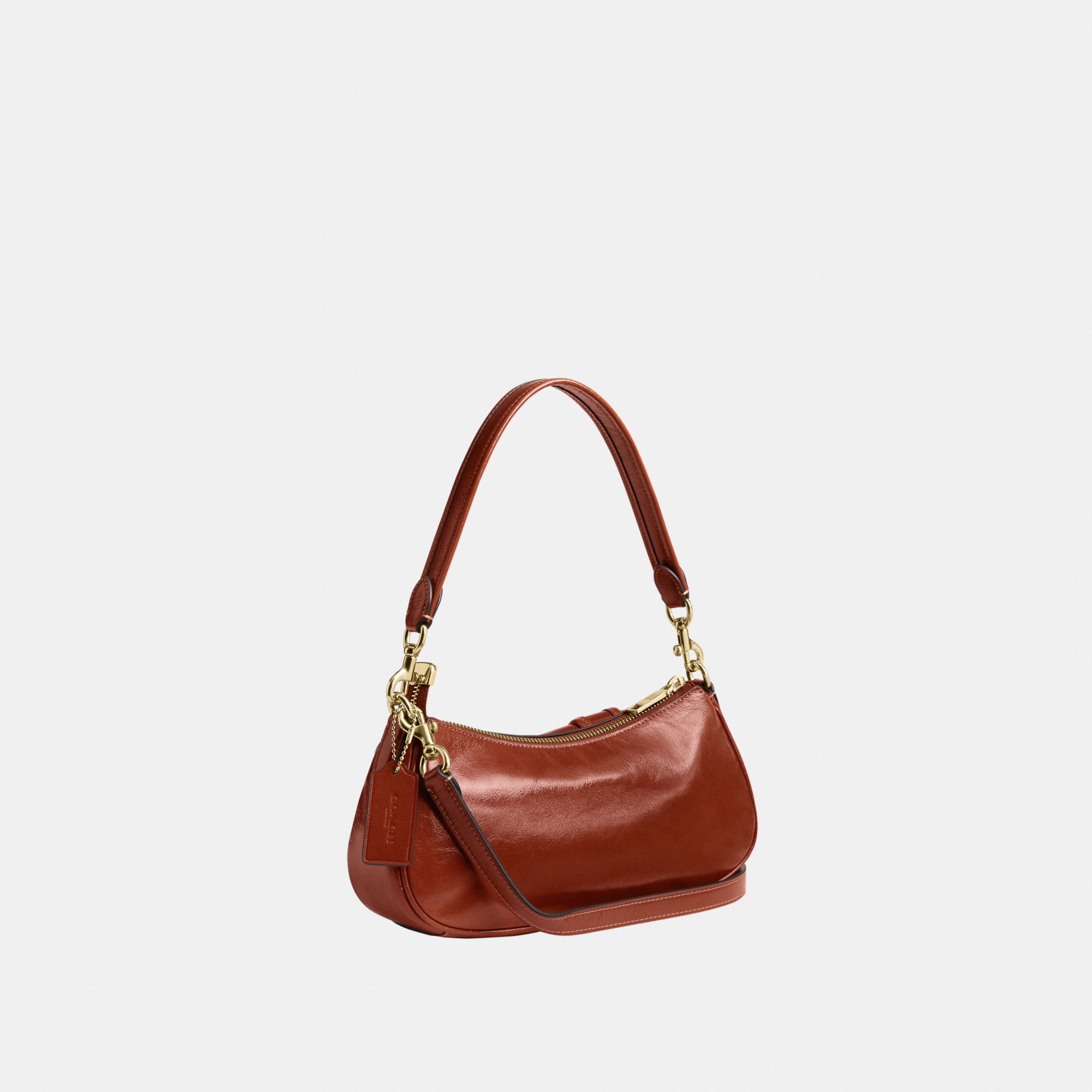Coach Womens Ashton Bag - Dark Brown Leather - One