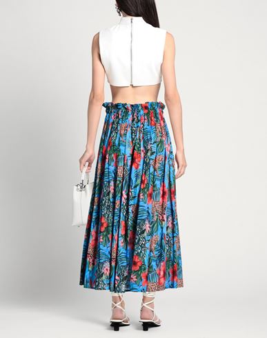 Woman Maxi skirt Azure Size L Cotton