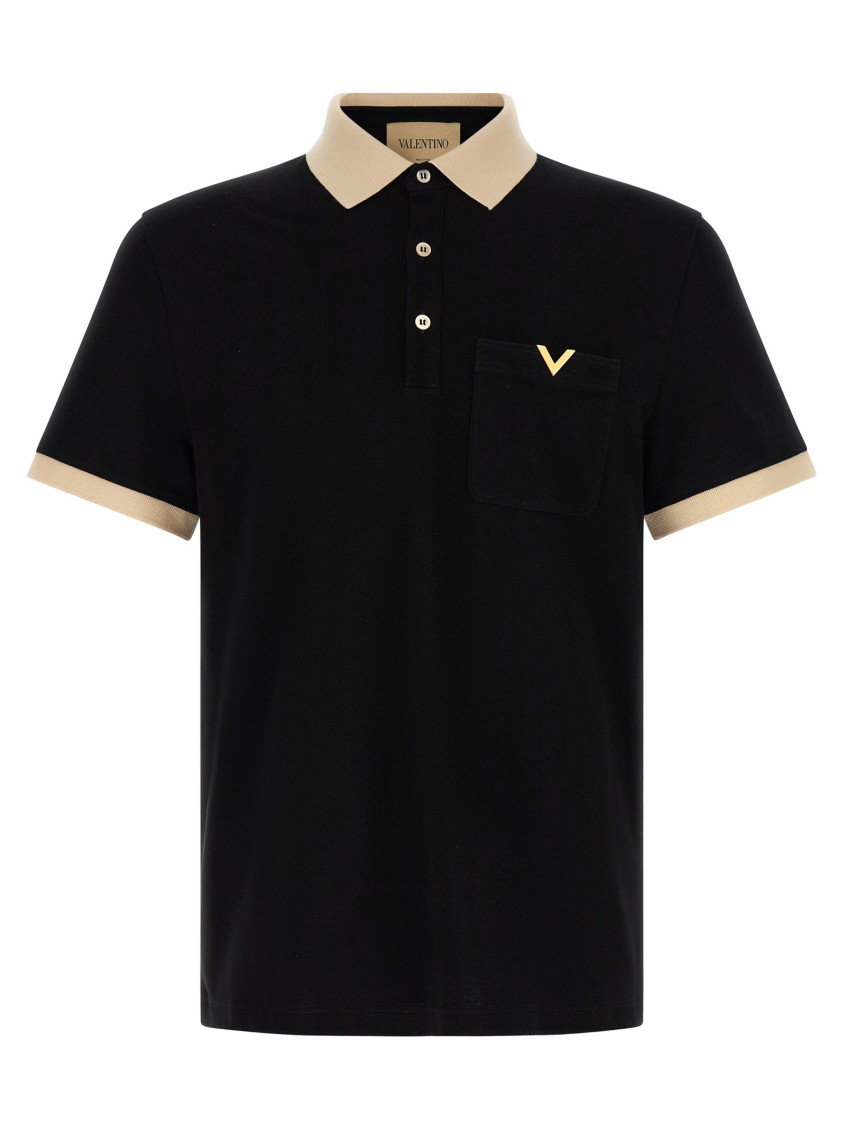 Black Shirt Collar Polos